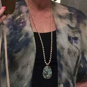 Stunning Agate Statement Necklace by Betsy Pittard